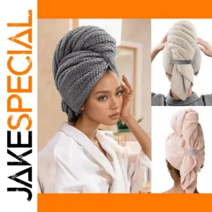 Microfiber Hair Towel with Elastic Loop 60x100cm