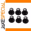 Black Skirted Amplifier Style Knobs for Audio Equipment