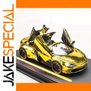 Gold 1:24 Scale Racing Car Model