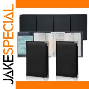 Black 4-Fold Car Document Organizer Twin Pack