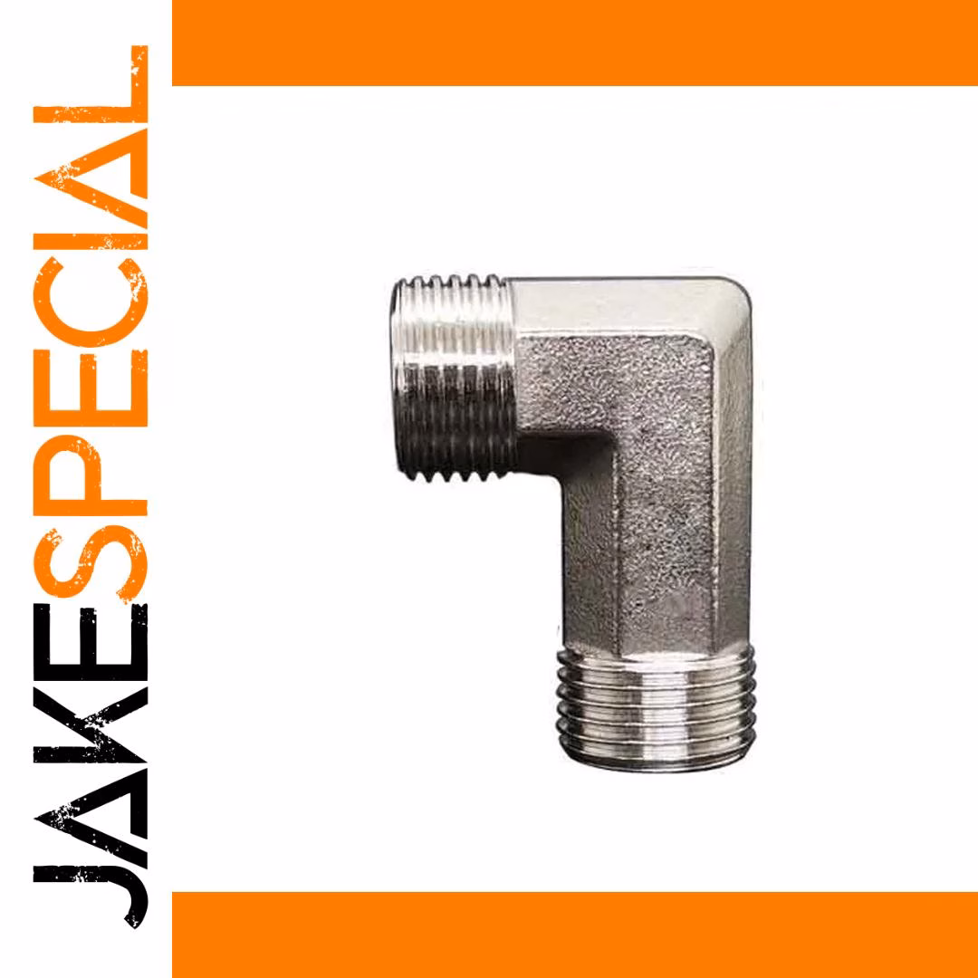 201 Stainless Steel 90-Degree Elbow Fitting - Image 2