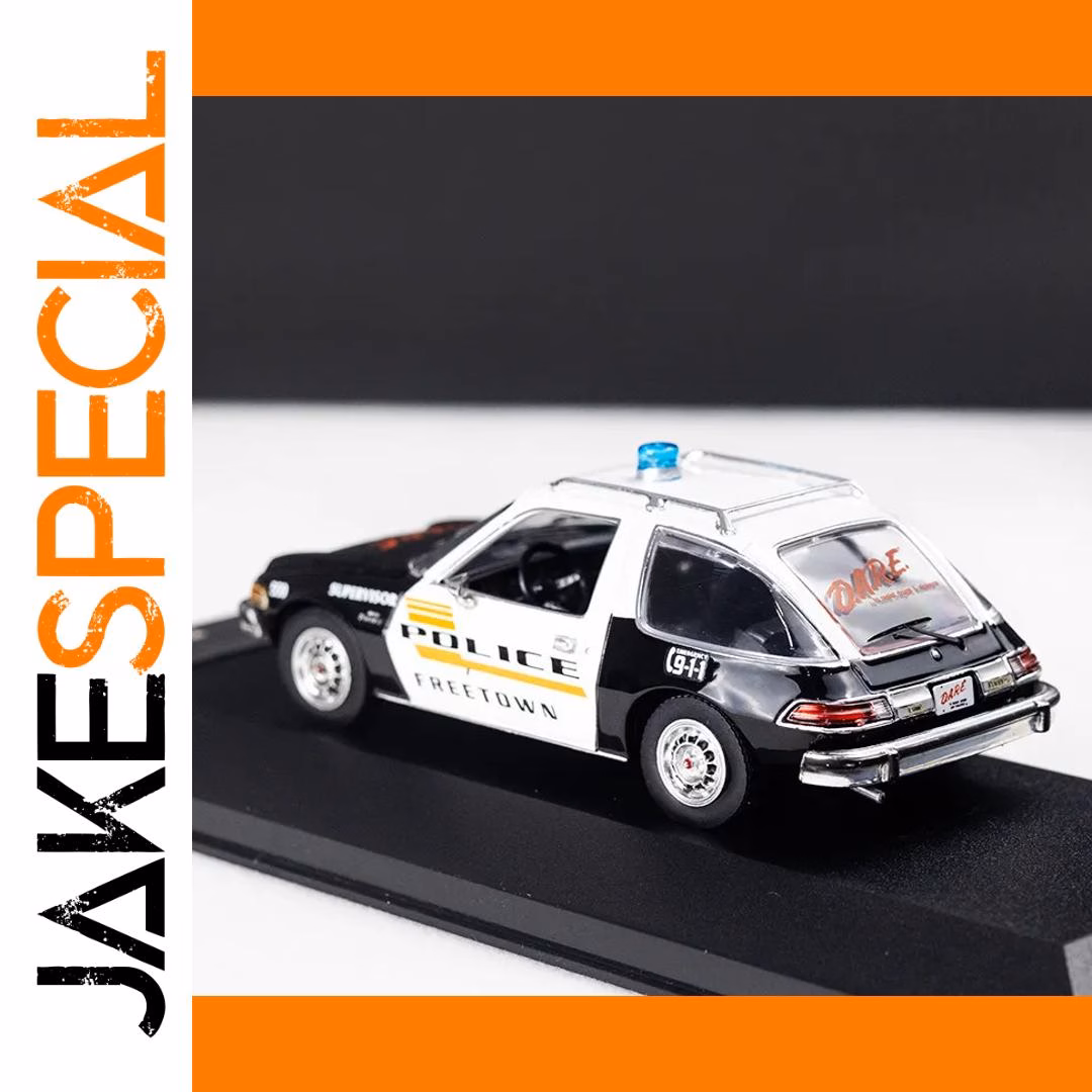 1:43 Scale Diecast 1975 AMC Pacer Police Car - Image 3