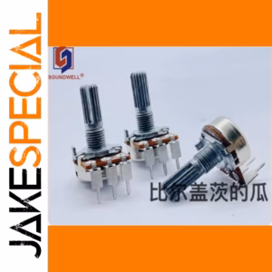 RK16 B10K Single Potentiometer for Volume Control, 1 PCS
