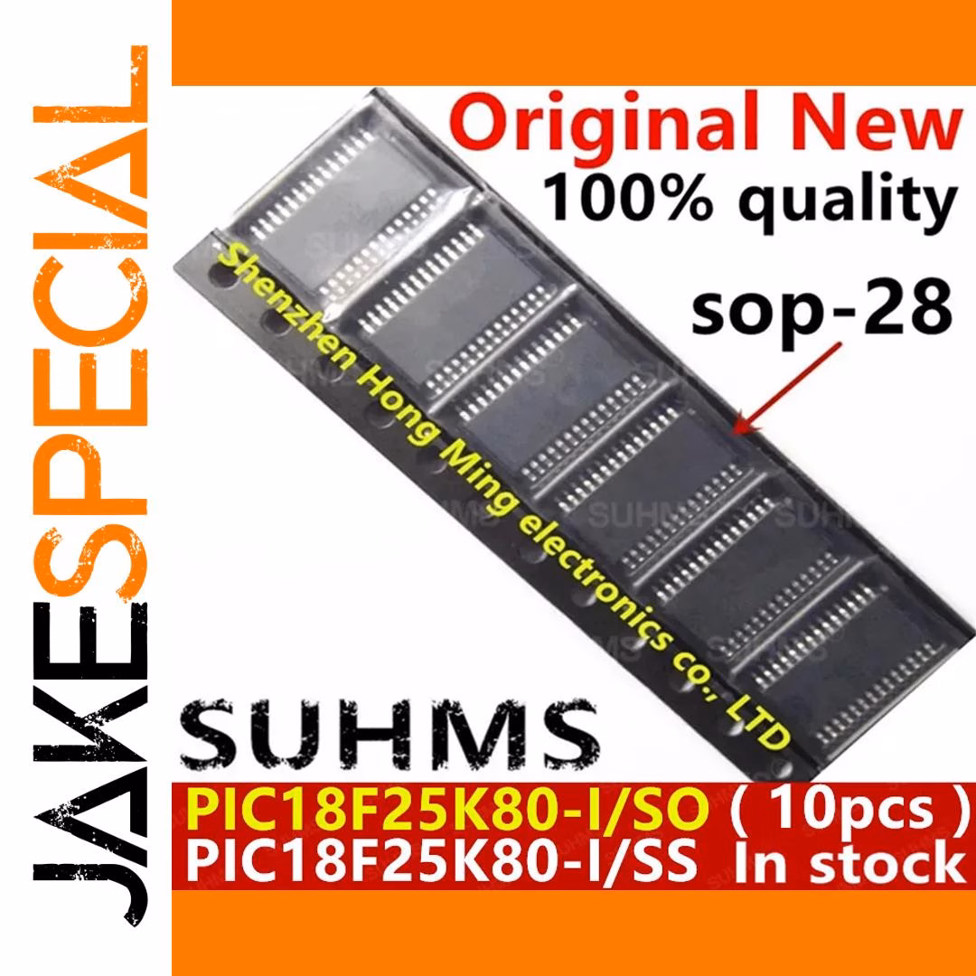Set of 10 PIC18F25K80 Microcontrollers SOP-28