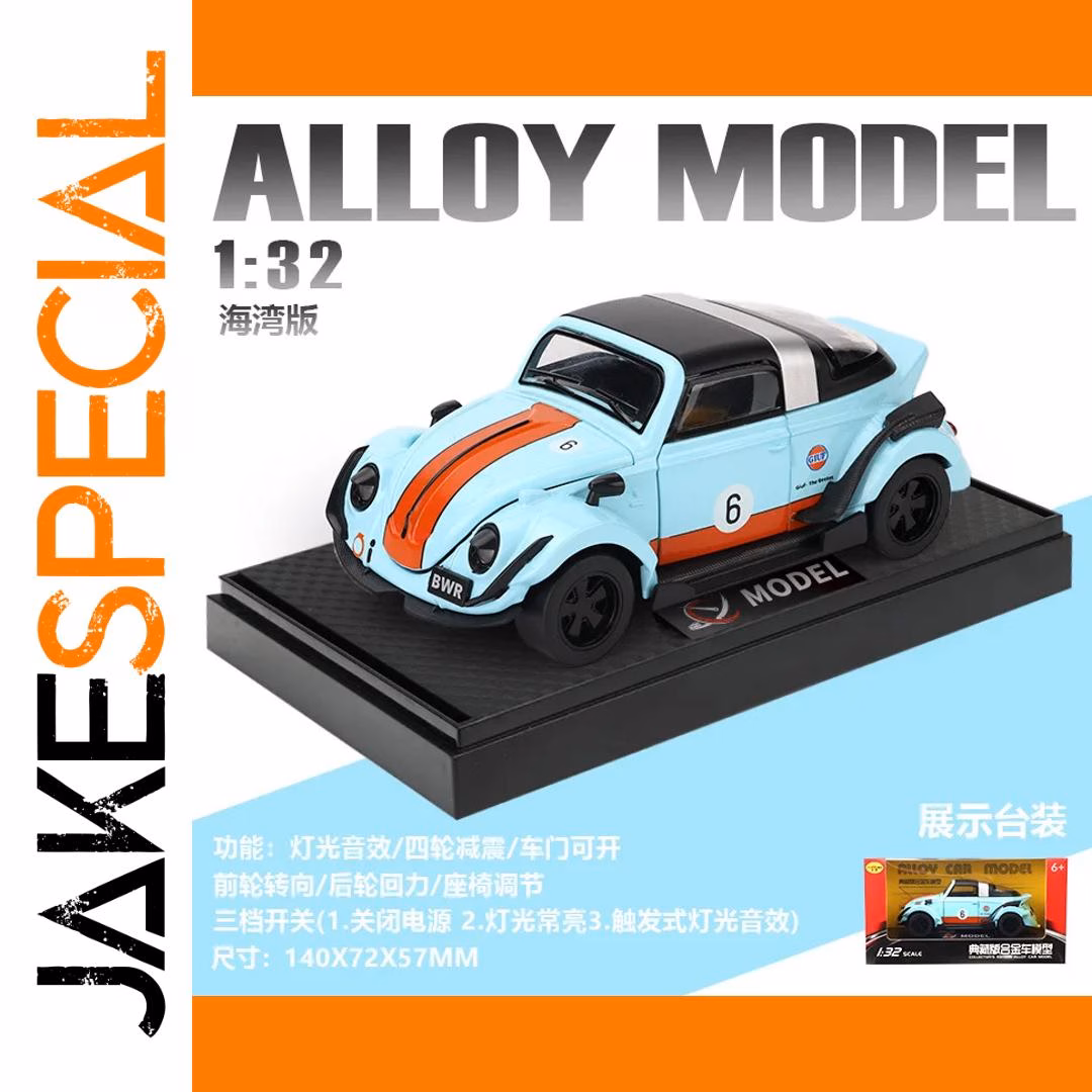 Vibrant Red Volkswagen Beetle Toy Model - Image 9