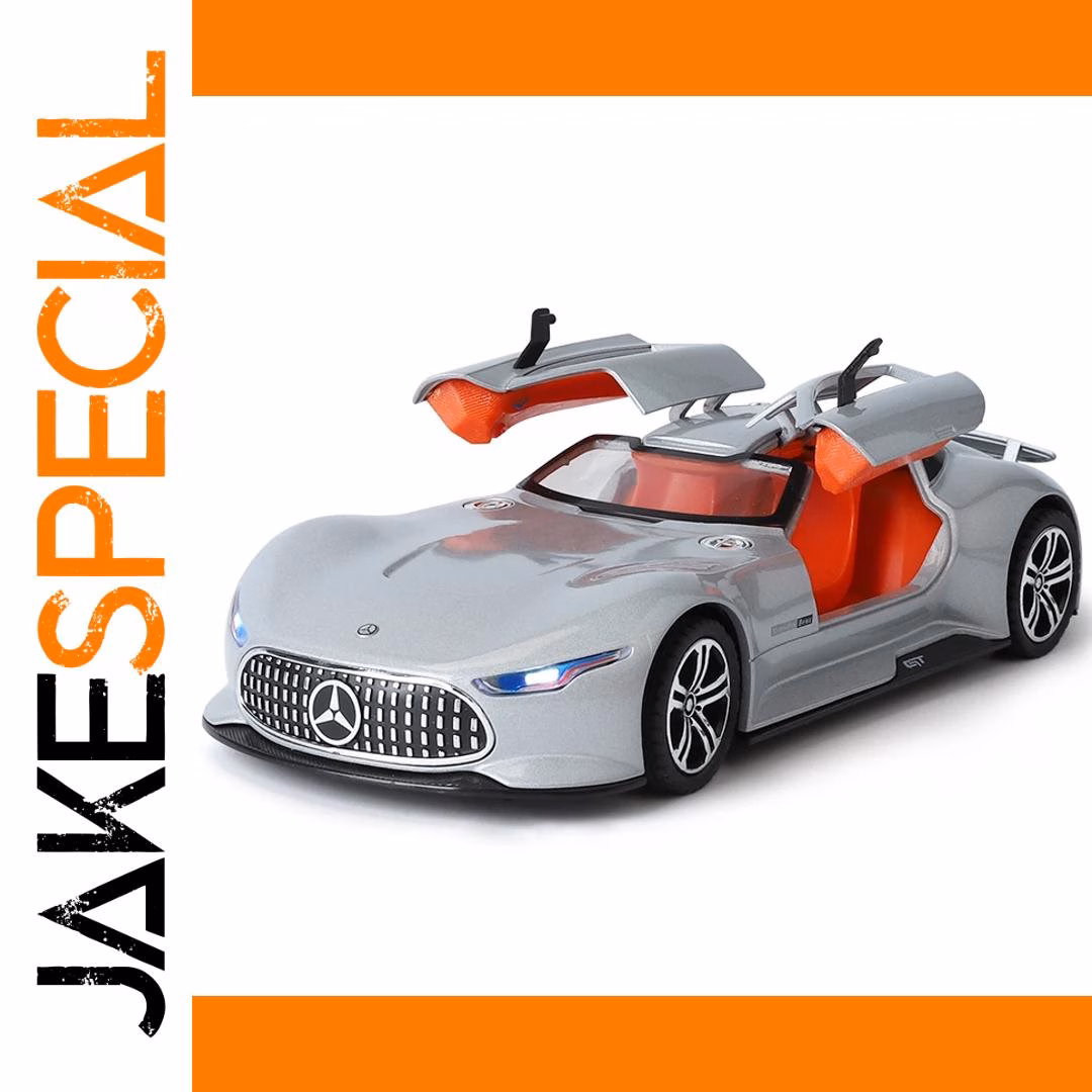 1:24 Scale AMG Alloy Model Car Black - Image 4