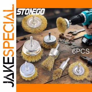 6-Piece Wire Brush Set for Rust Removal