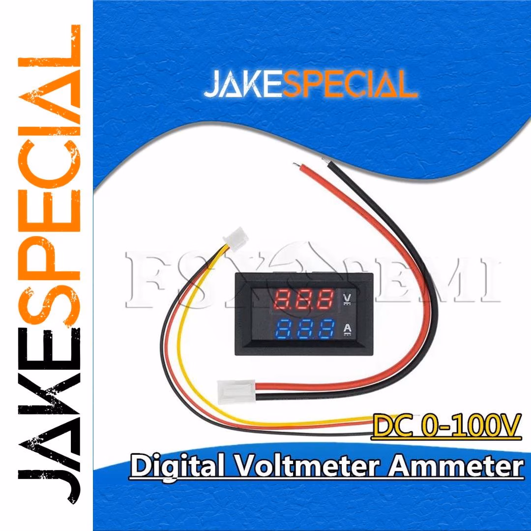 DC 0-100V 10A Digital Voltmeter Ammeter