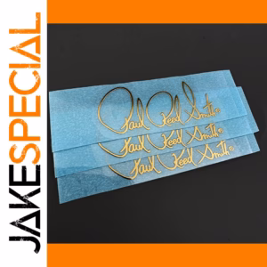 3-Piece PRS Gold Headstock Decals