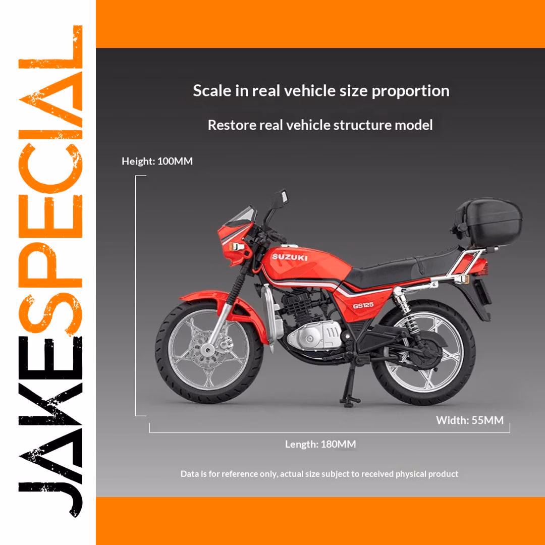 1/12 Scale Die-Cast GS125 Motorcycle Model - Image 2