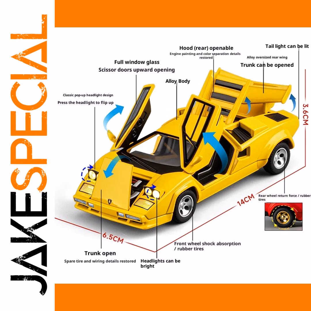 Lamborghini Countach LP500S Die-Cast Model 1/32 – Image 2