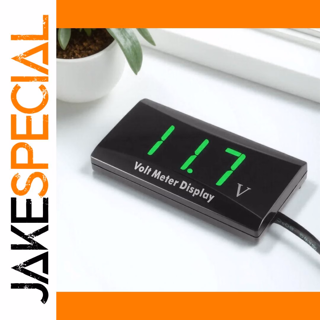 12V Mini Waterproof LED Voltmeter with Alarm - Image 10