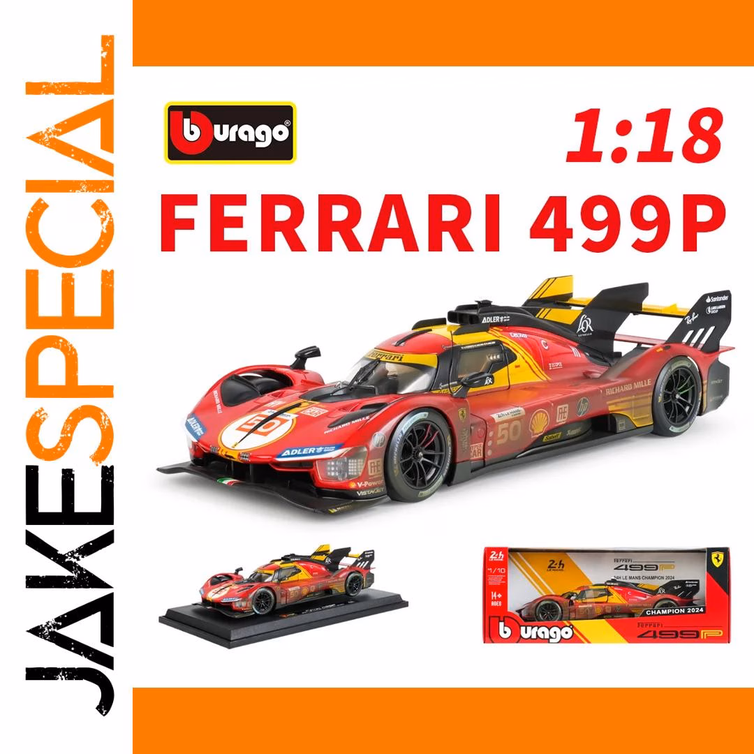 Bburago 1:18 Scale Ferrari 499P Model Car
