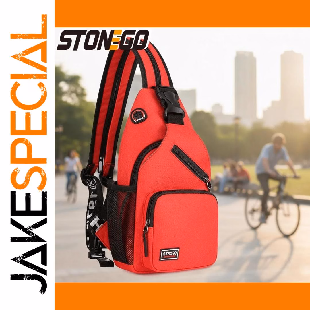 Multi-functional Messenger Shoulder Backpack Red