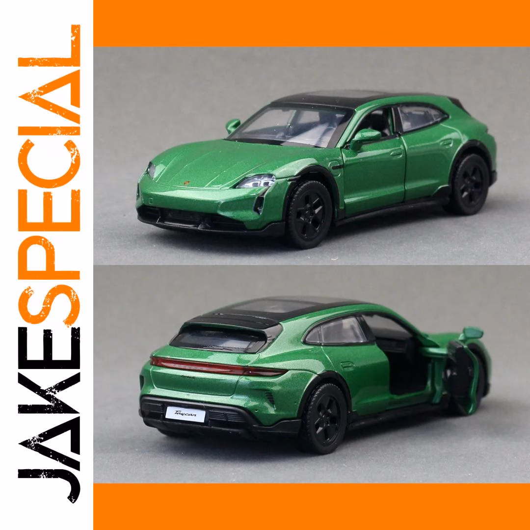 1:36 Porsche Taycan Diecast Model in Blue – Image 3