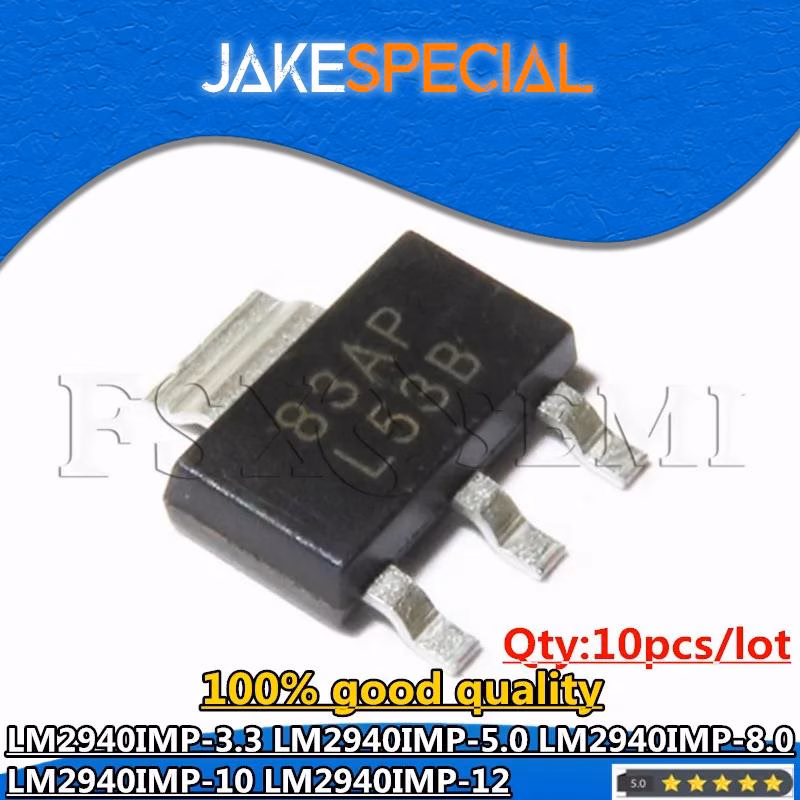 10PCS Voltage Regulators Set SOT223 Package