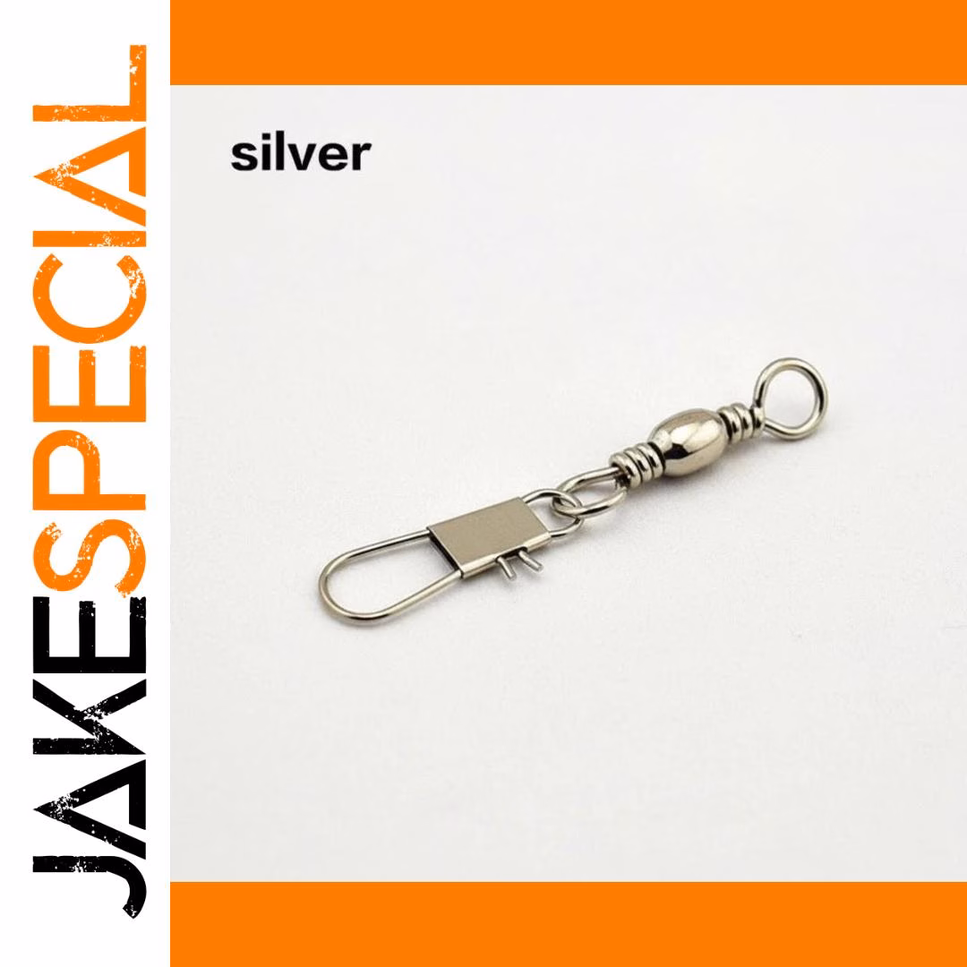 100PCS Brass Swivel Fishing Connectors 32mm - Image 10