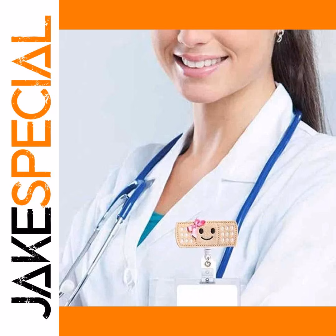 Retractable Badge Holder - Syringe, Heart, Bandage - Image 3