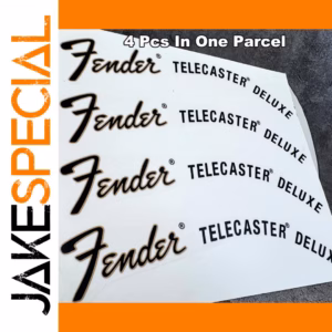 4pc Fender Telecaster Deluxe Waterslide Decals