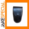 Japanese Showa Black Leather Handcuff Pouch