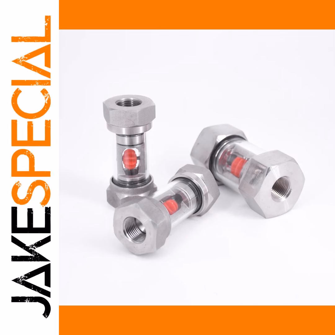 BSPT Female In-Line Flow Indicator Stainless Steel - Image 2