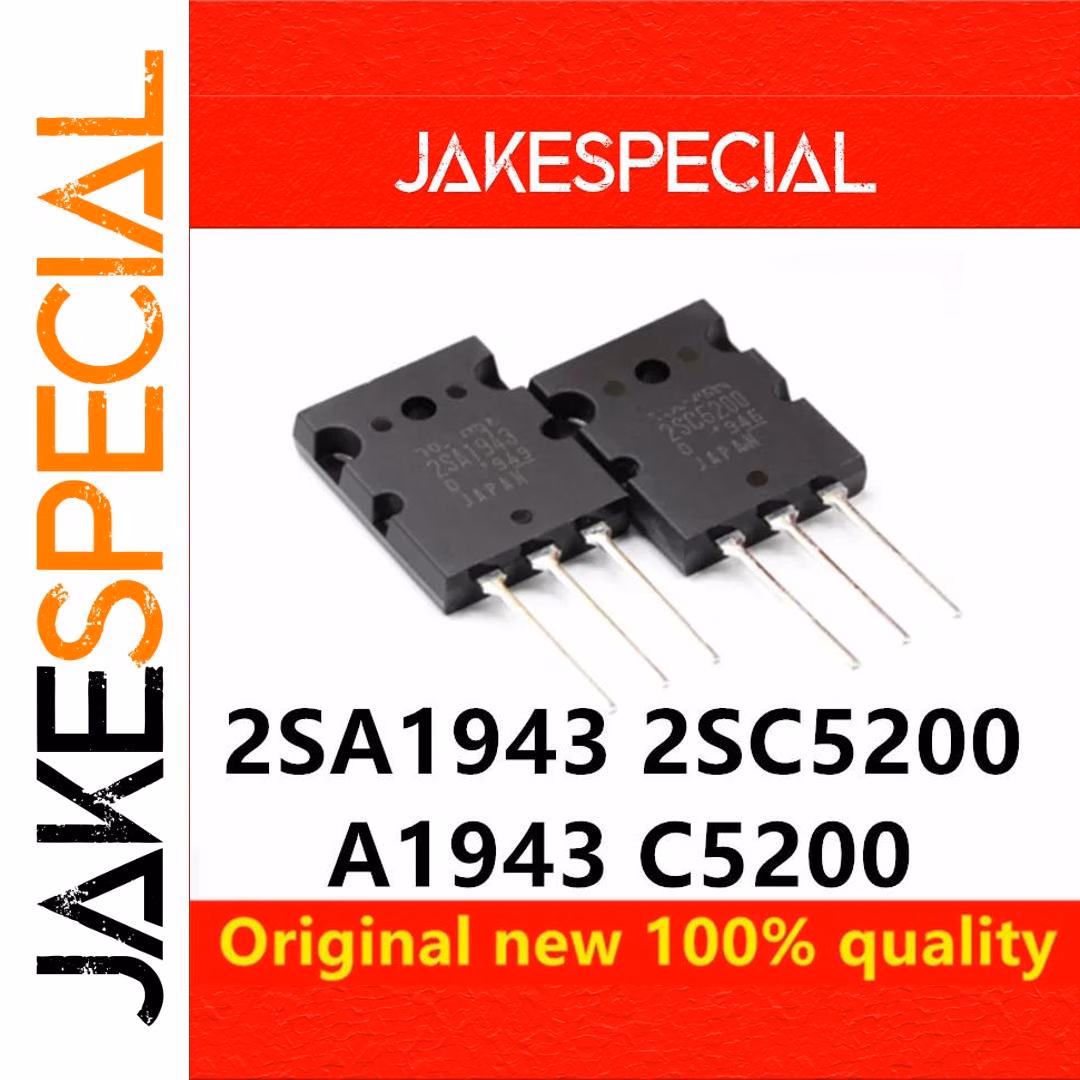 10PCS 2SA1943 & 2SC5200 Power Transistors Set