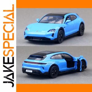 1:36 Porsche Taycan Diecast Model in Blue