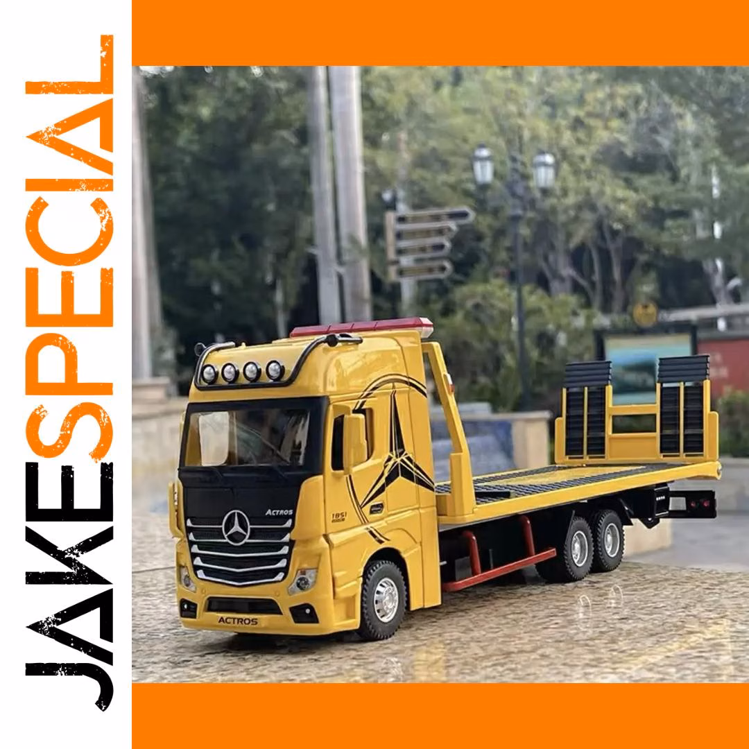 Diecast Metal Model 1:24 Wrecker Transporter - Image 4
