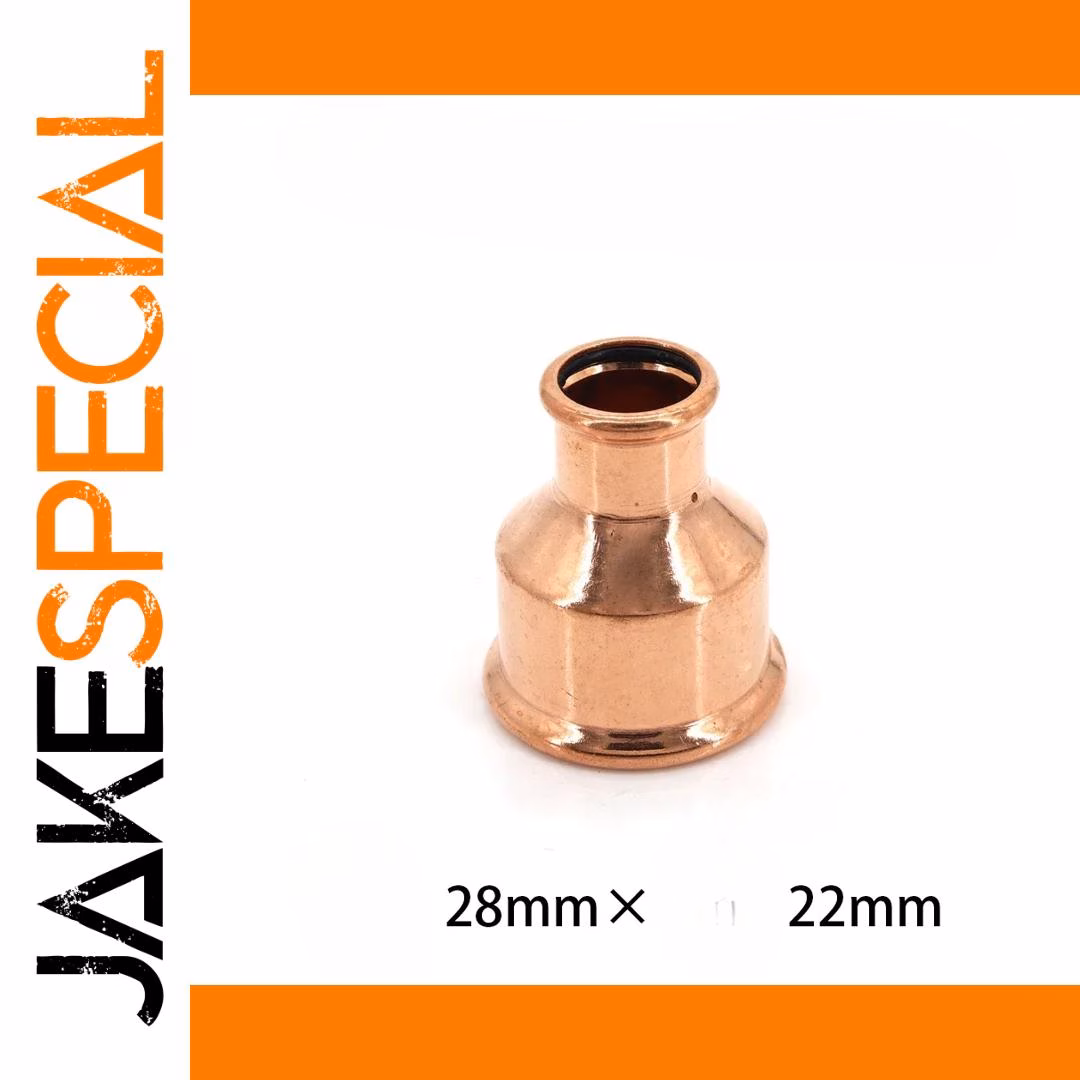 Polished Copper Pressure Reducer Connector 7mm - Image 2