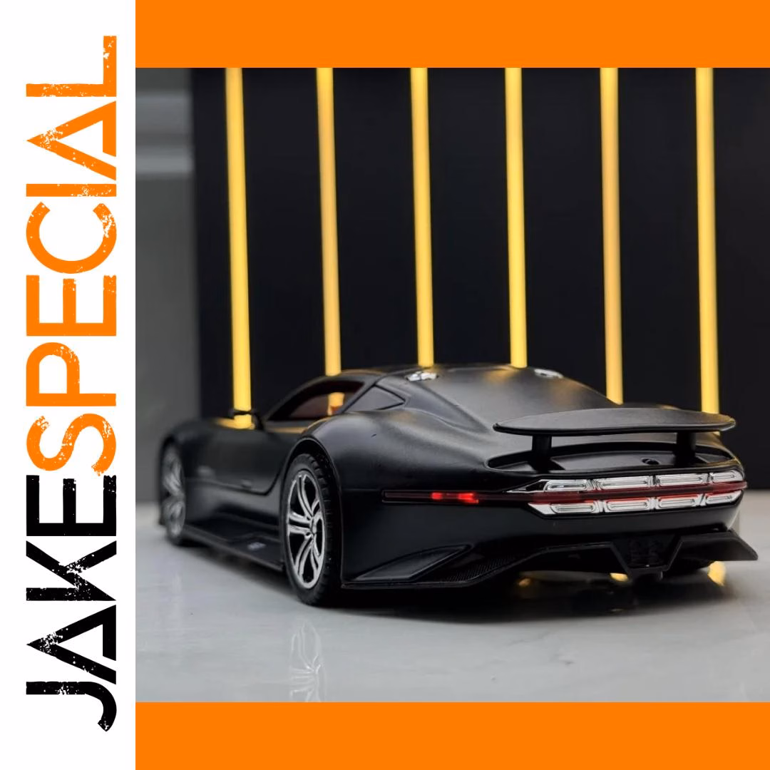 1:24 Scale AMG Alloy Model Car Black - Image 2