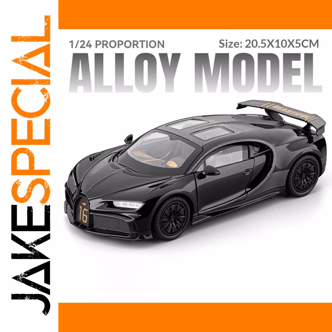 Chiron 1/24 Scale Die-Cast Model in Blue - Image 9