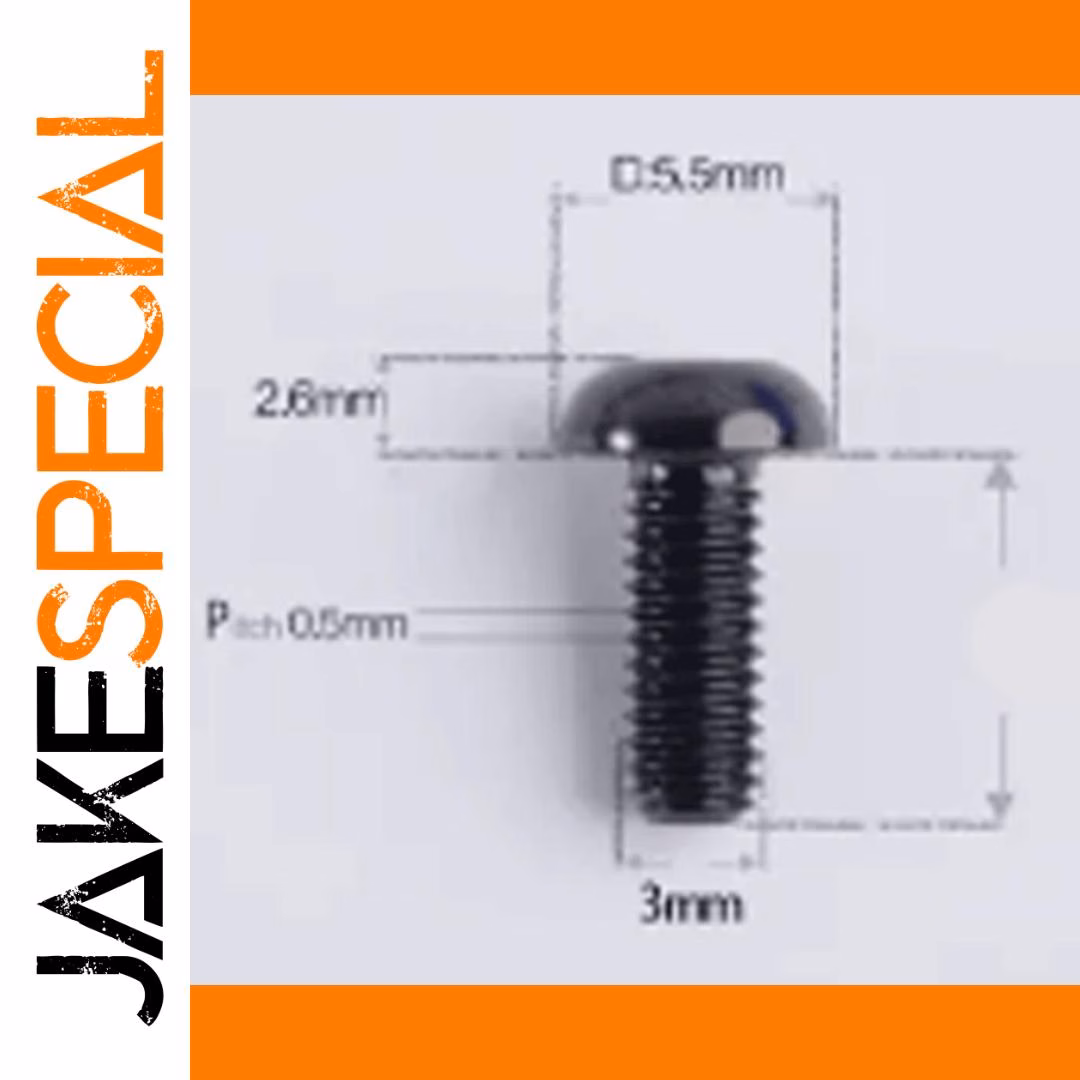Vibrant Grade 5 Titanium Alloy Screws M3 6-15mm - Image 10