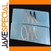 2pc Silver Mayones Headstock Decal