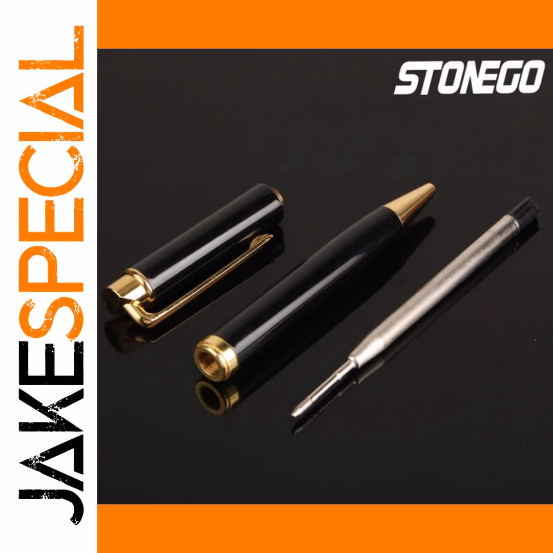 Elegant Metal Ballpoint Pen with Gold Accents - Image 4