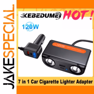 24/12V Car Cigarette Lighter Splitter with USB Ports