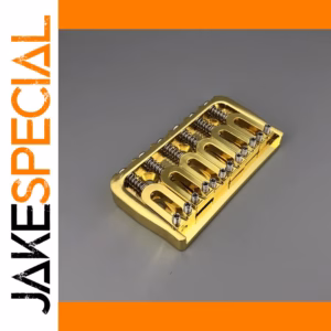 Gold Fixed Guitar Bridge for 6-String Guitar