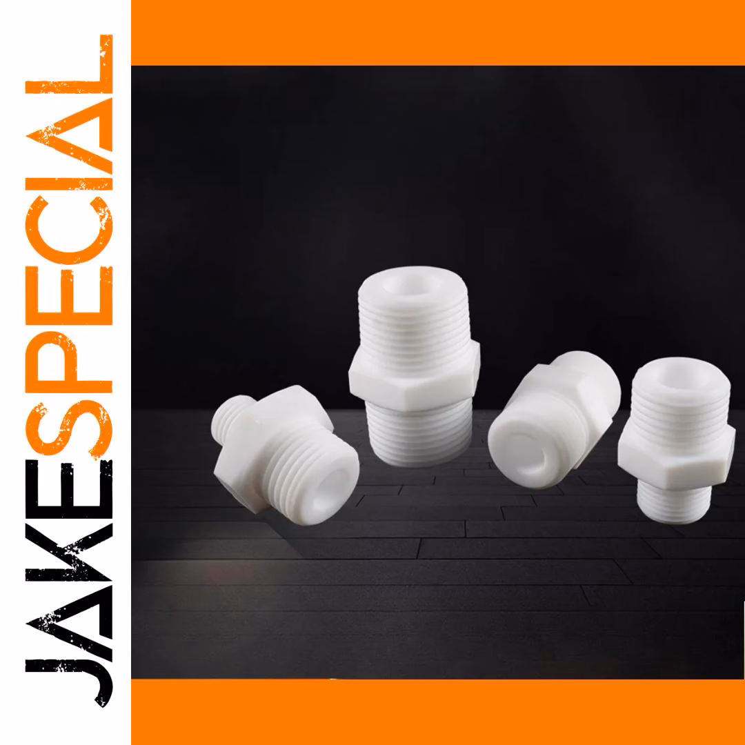 PTFE Male Hex Nipple Reducer Pipe Fitting