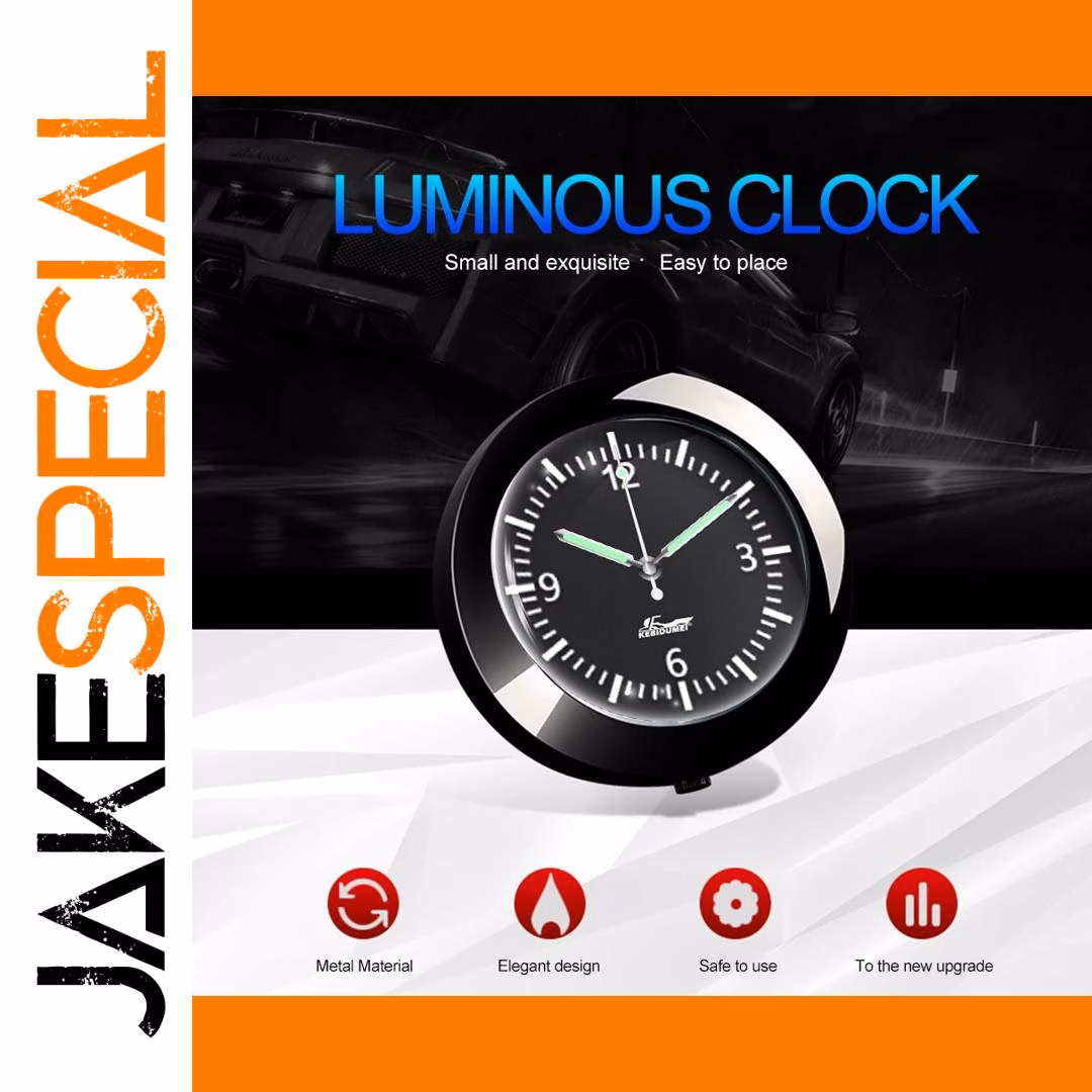 Mini Car Quartz Clock with Luminous Pointer - Image 3