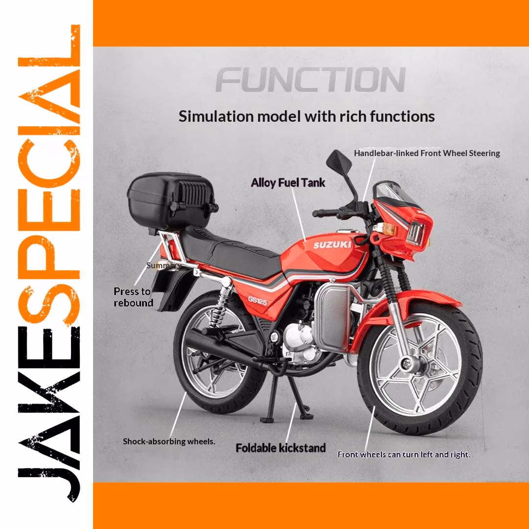 1/12 Scale Die-Cast GS125 Motorcycle Model - Image 5