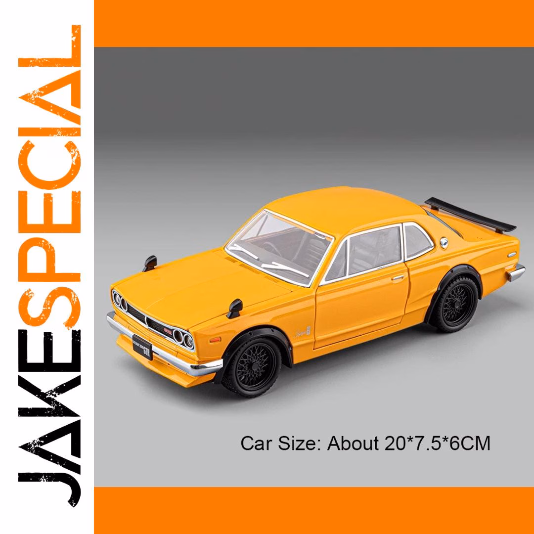 GTR C8 1:22 Scale Diecast Model - Yellow - Image 8