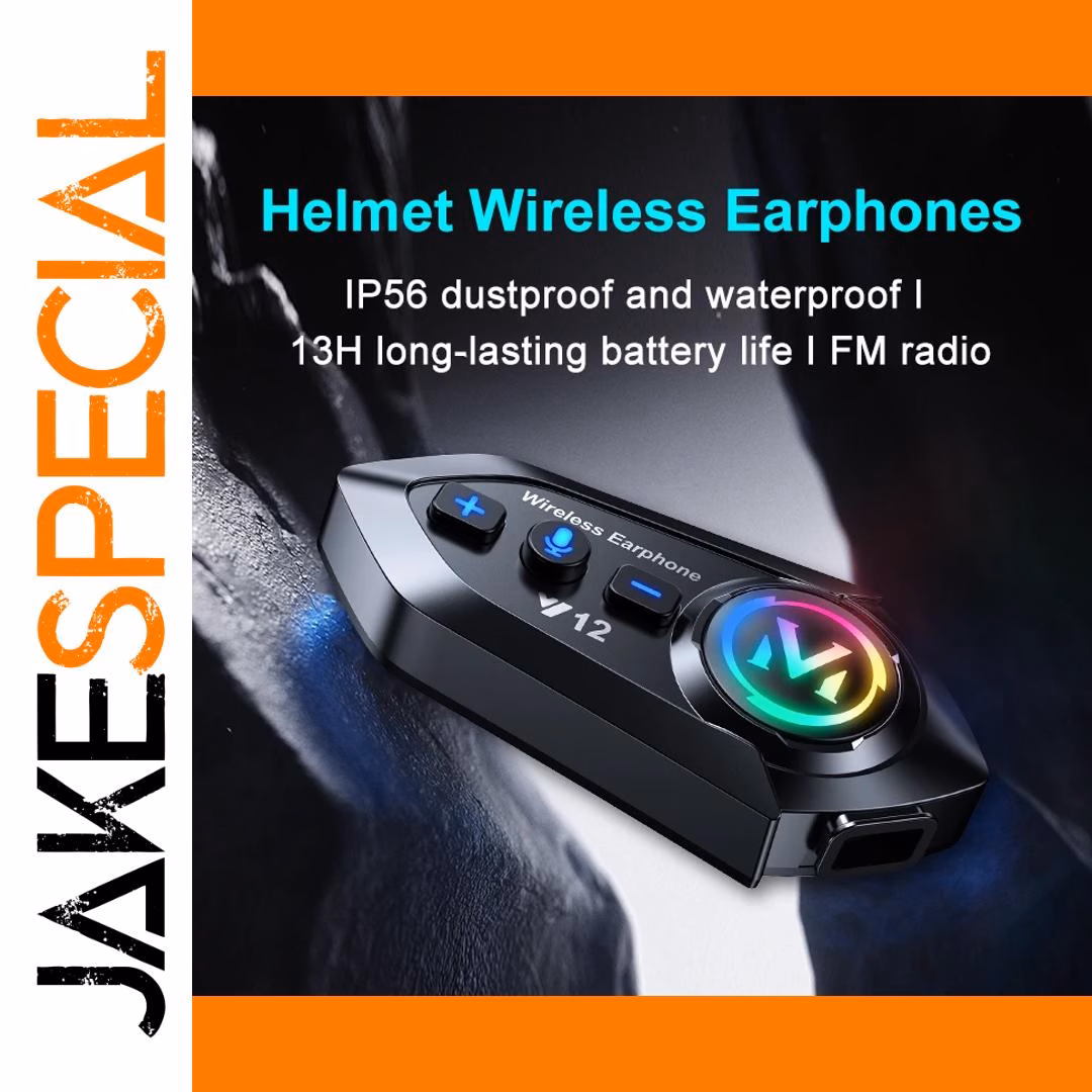 Motorcycle Bluetooth 5.4 Headset with RGB Light - Image 4
