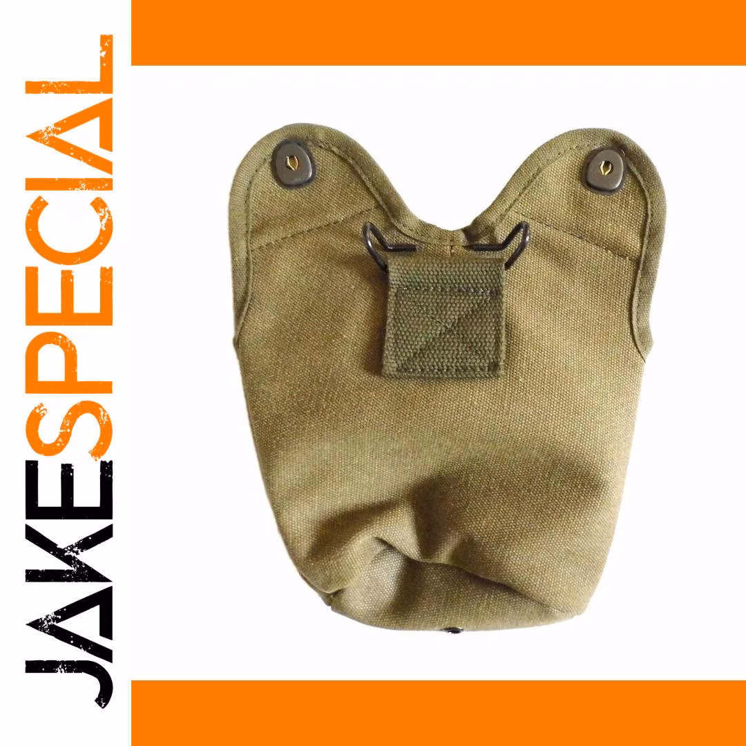 WWII US Army M1910 Canteen Cover Olive Green - Image 2