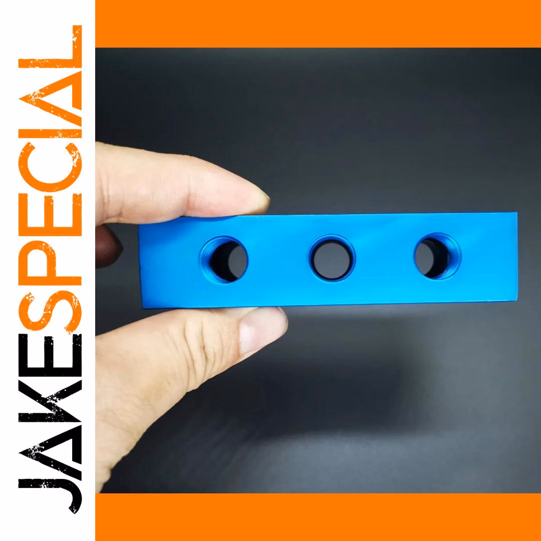 Blue Aluminum Manifold Block Splitter 1-4 Way - Image 4