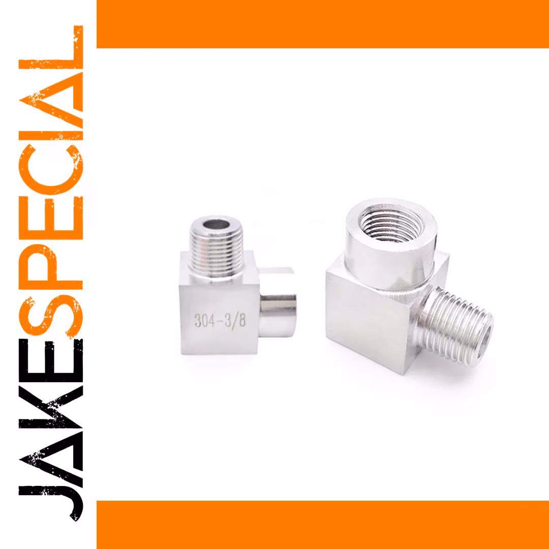 90-Degree Elbow Coupler 304 Stainless Steel - Image 2
