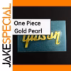 Guitar Gibson Logo Decal in Gold Pearl