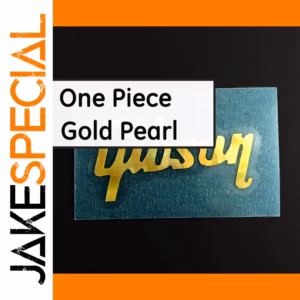 Guitar Gibson Logo Decal in Gold Pearl