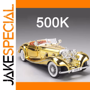 1:24 500K E-TYPE Model Car in Gold Finish