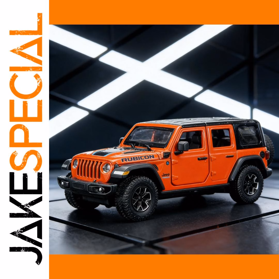 1:24 Scale Diecast Jeep Wrangler Rubicon Model