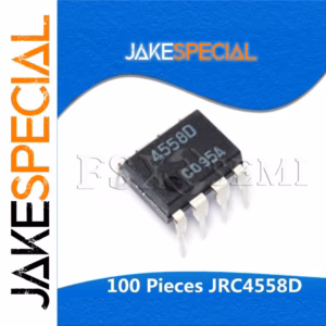 JRC4558D DIP-8 Dual Op-Amp IC 100PCS Pack