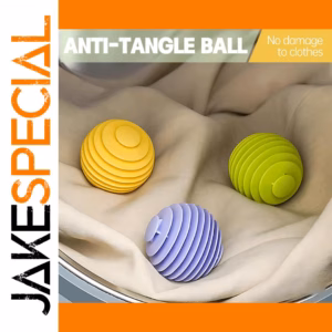 Anti-Tangle Ball Set for Washing Machines